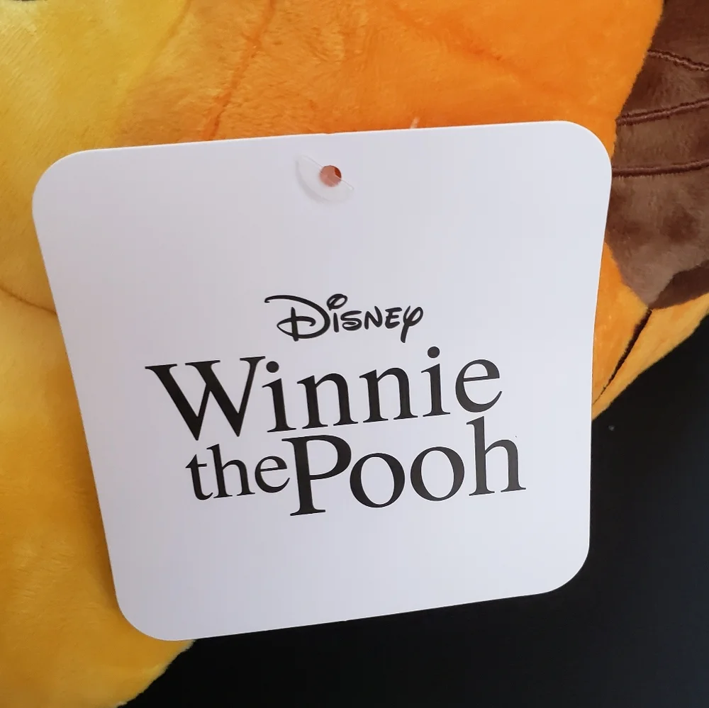 Disney Winnie The Pooh Pumpkin Hat Soft Decorative Plush Pillow NWT
